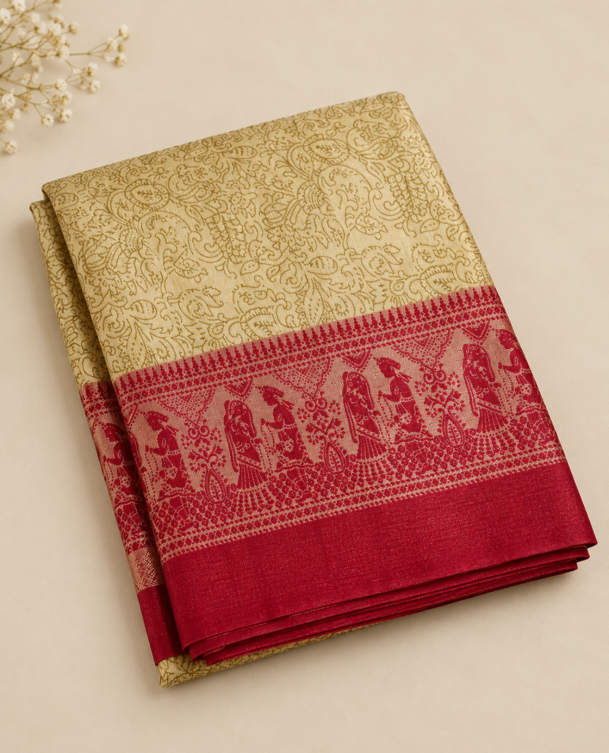 Golden Zari Saree 